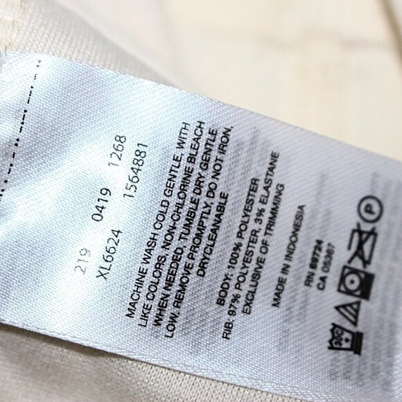 Columbia - sz XL - Women's 1/4-Zip Fleece Pullover in Ivory - Excellent NEW - Picture 8 of 8